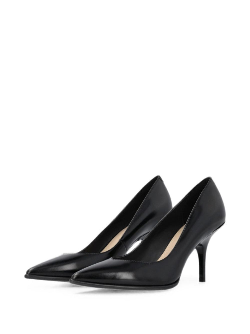 Black Slip On Pumps 3
