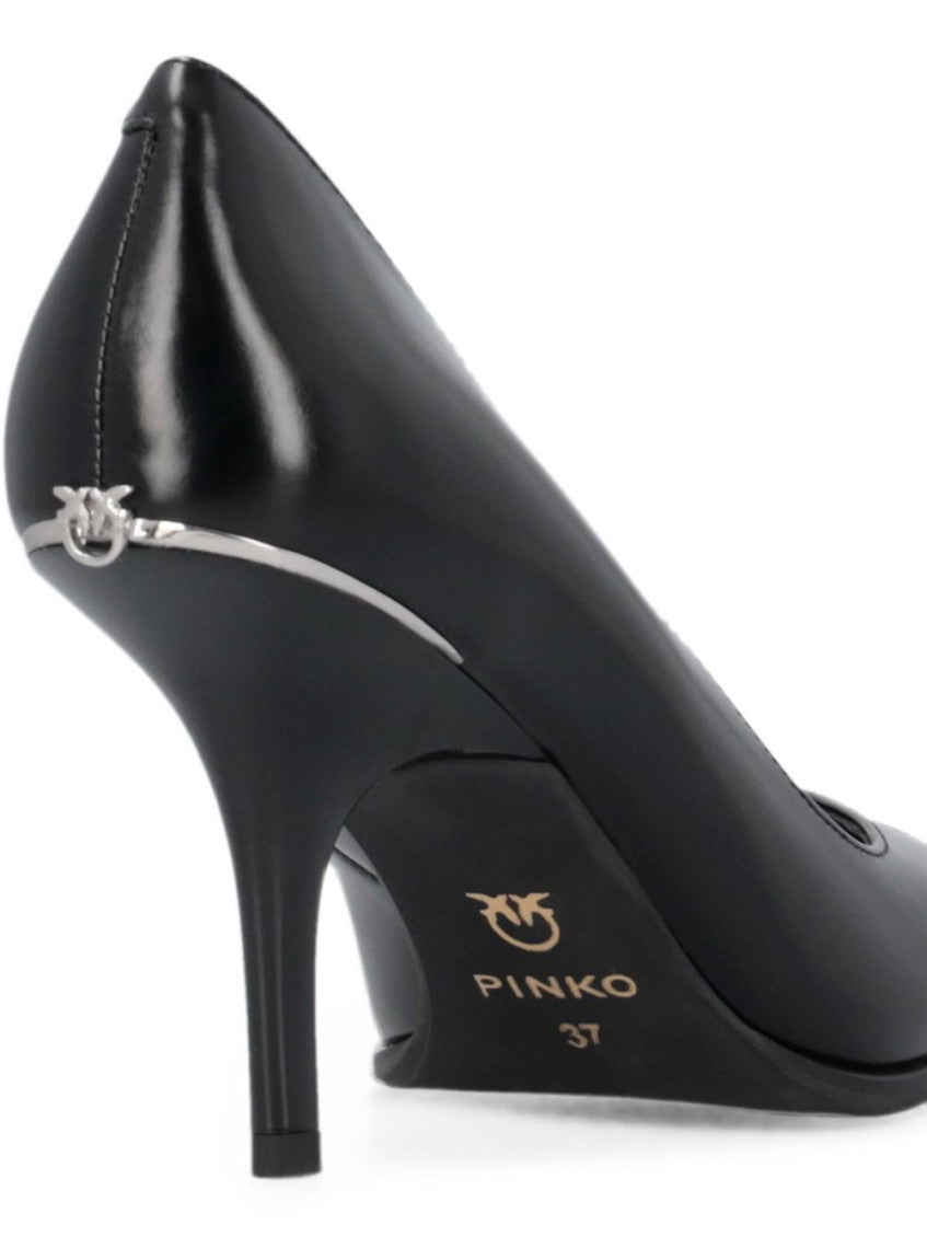 Black Slip On Pumps 4