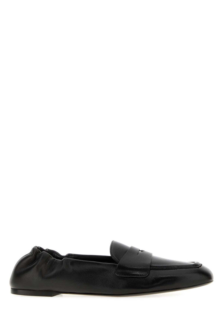Black Solid Loafers 1