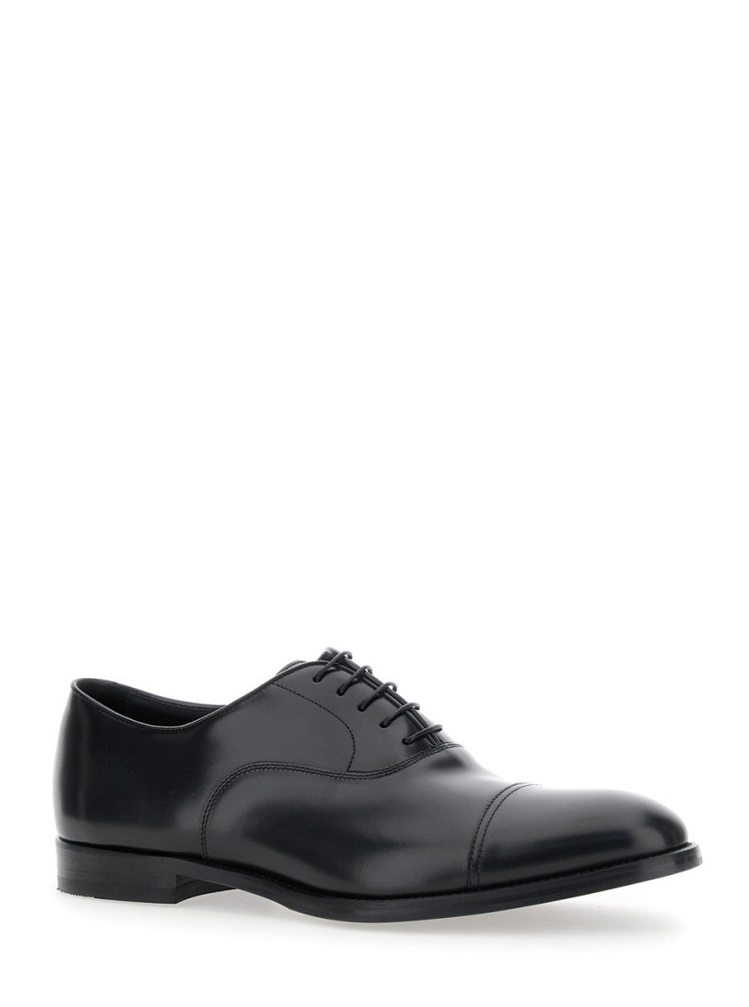 Black Leather Lace-up Shoes 1