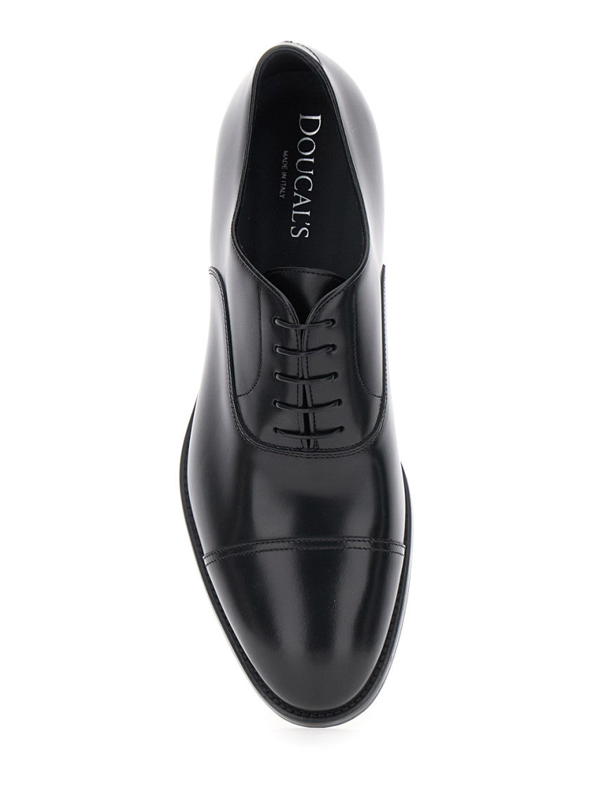 Black Leather Lace-up Shoes 4
