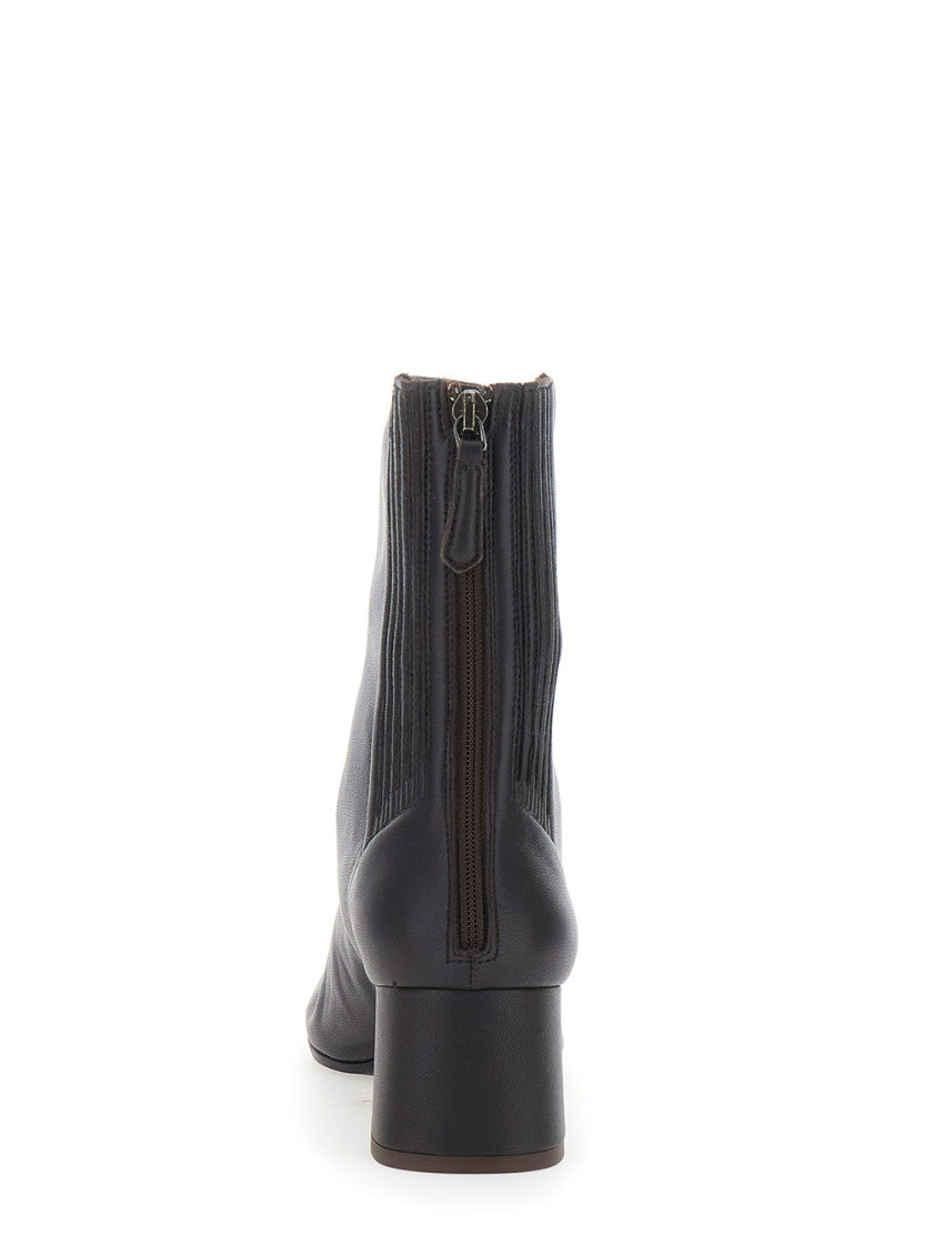 Brown Leather Ankle Boots 4