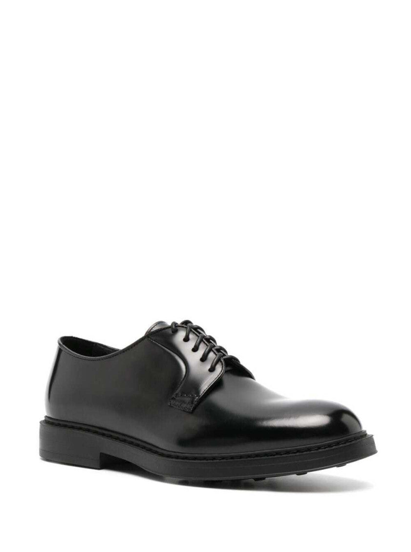 Black Leather Lace-up Shoes 2