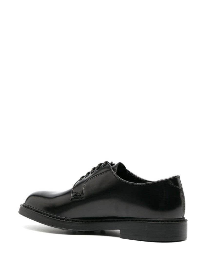 Black Leather Lace-up Shoes 3