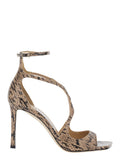 Beige Ankle Strap Heels 1