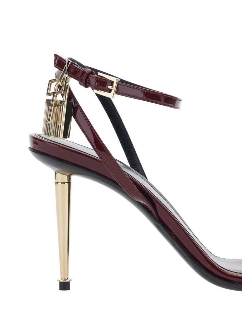 Bordeaux Leather High Heel 4