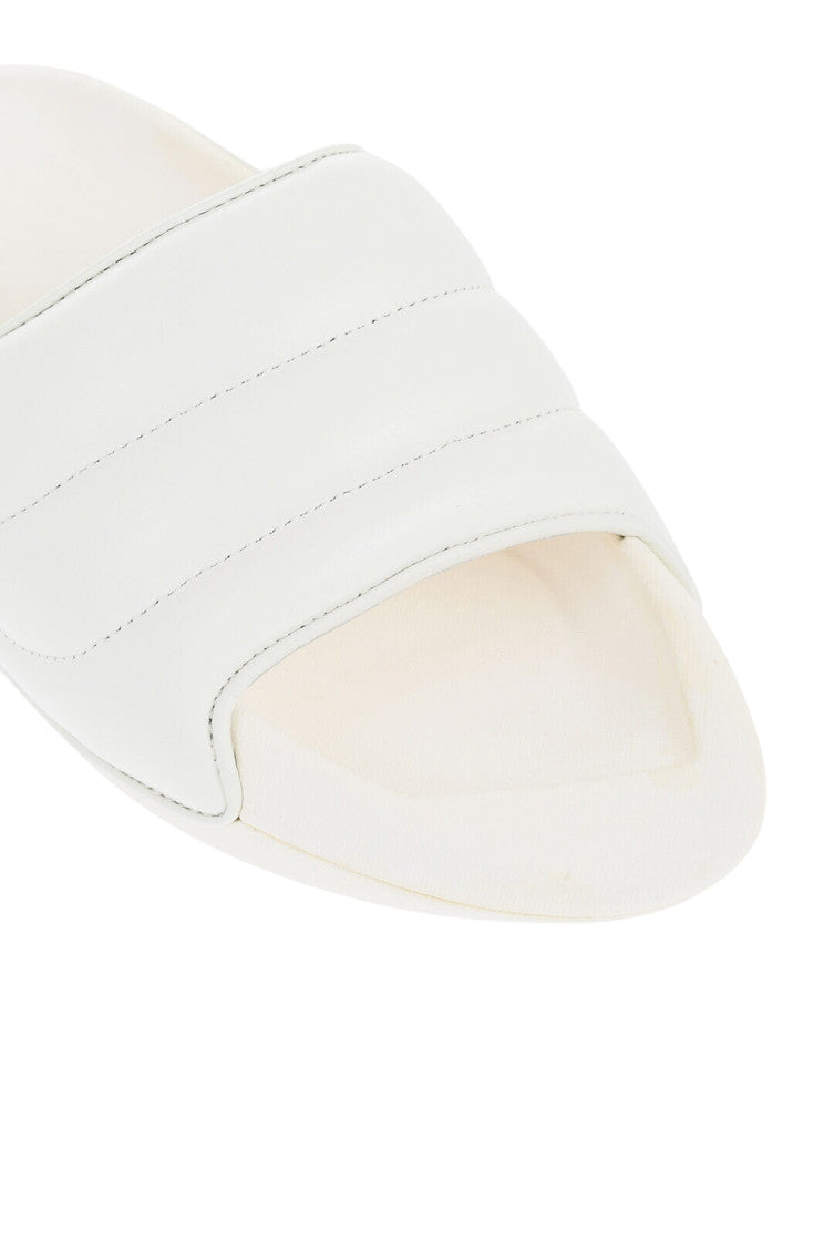 White Quilted Sandals 2