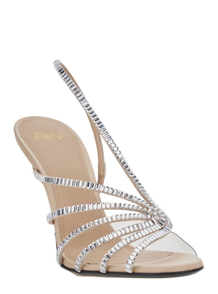 Beige Rhinestone Heels 2