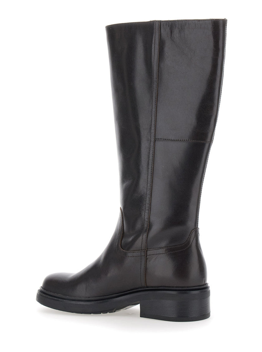 Dark Brown Leather Boots 3