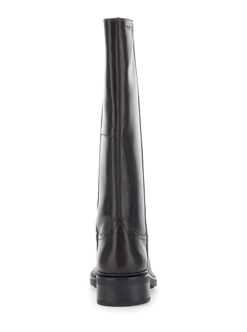 Dark Brown Leather Boots 4