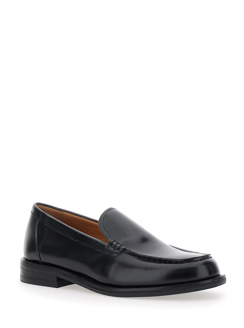 Black Leather Loafers 1