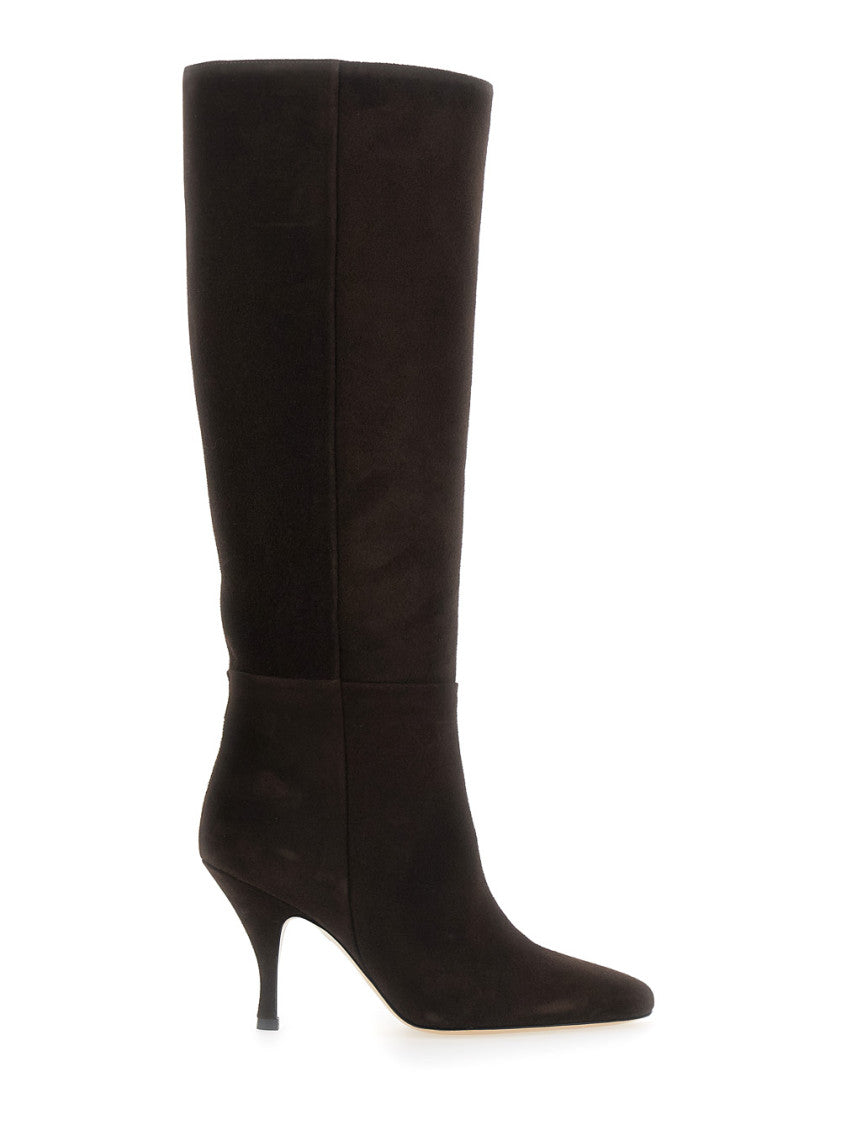 Brown Suede High Boots 1