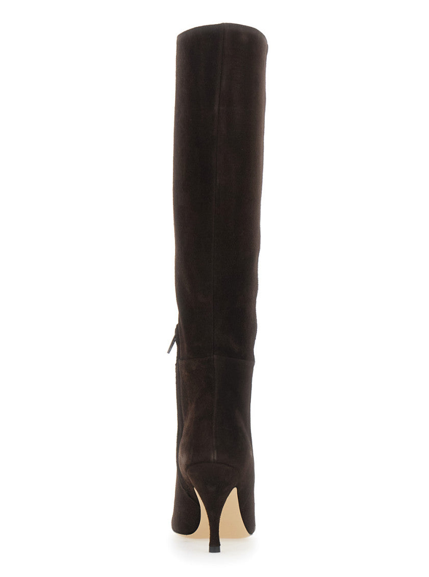 Brown Suede High Boots 4