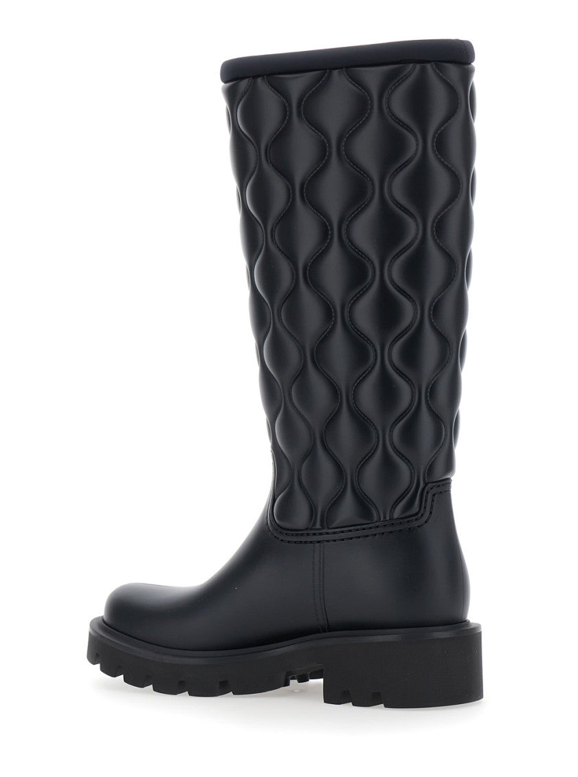 Black Logo Boots 3