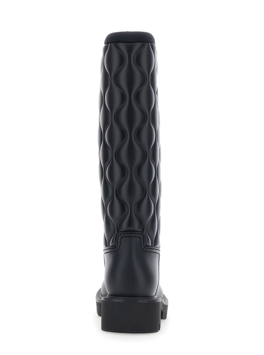 Black Logo Boots 4
