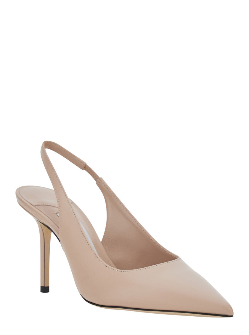 Beige Slingback Pumps 2
