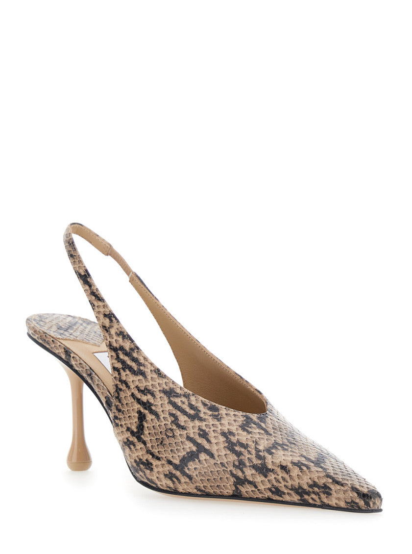 Beige Slingback Pumps 2