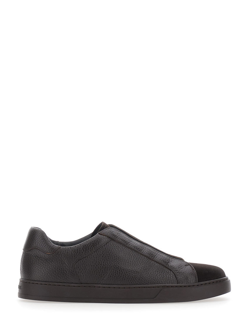 Brown Low Top Sneakers 1