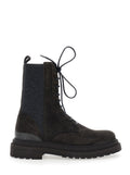 Brown Lace-up Ankle Boots 1