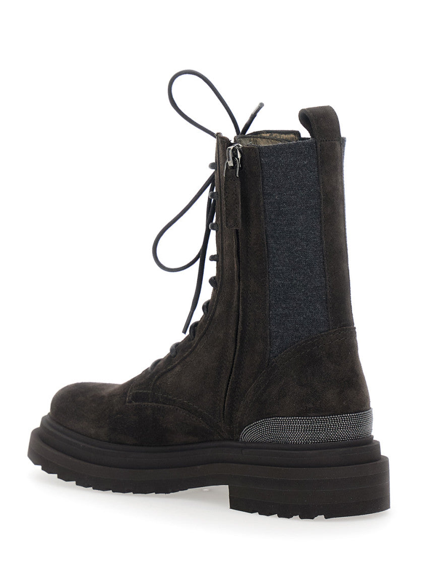 Brown Lace-up Ankle Boots 3