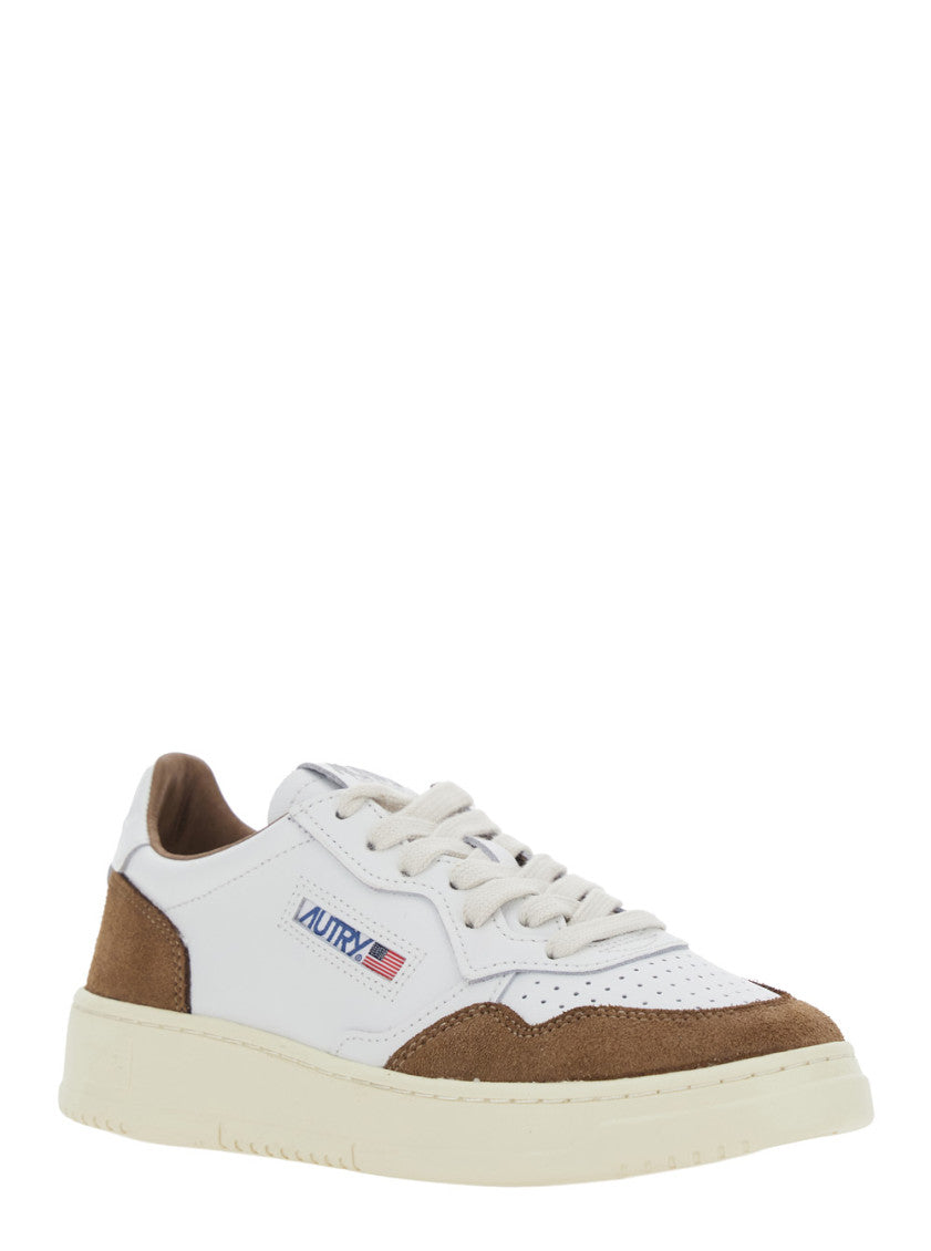White Color-block Sneakers 2