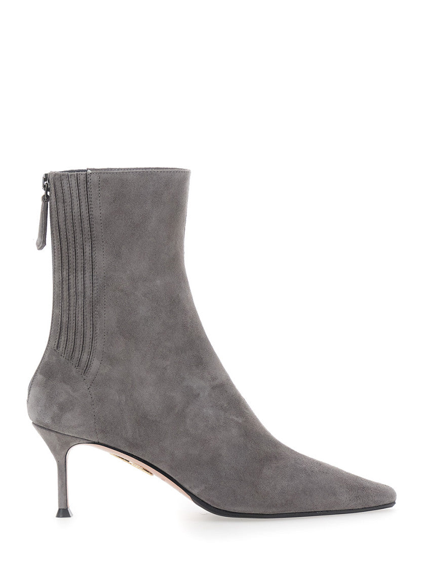 Gray Ankle Boots 1