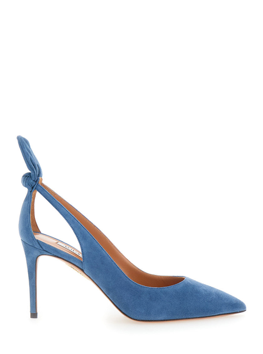 Blue Pointed Toe Pumps 1