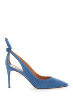 Blue Pointed Toe Pumps 1