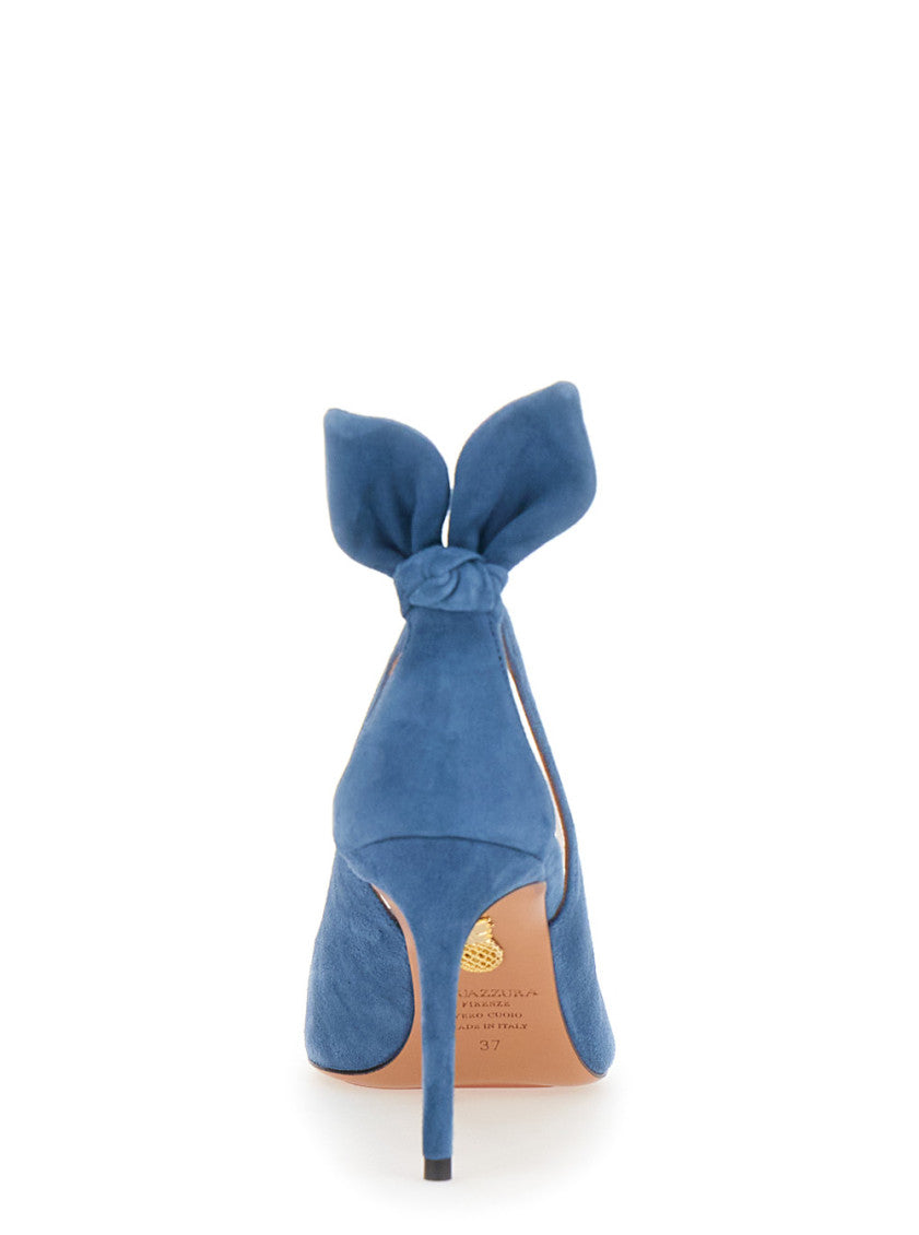 Blue Pointed Toe Pumps 4