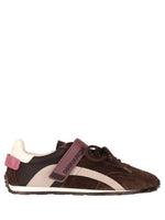 Dark Brown Logo Sneakers 1
