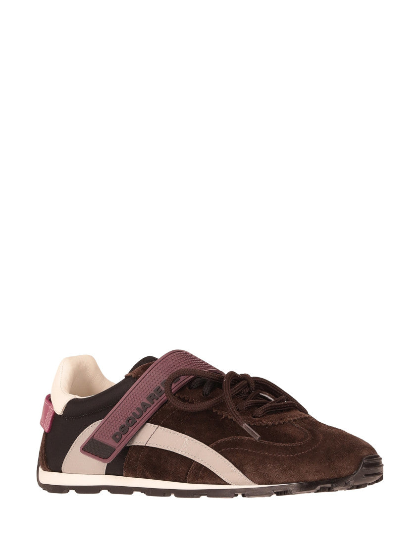 Dark Brown Logo Sneakers 2