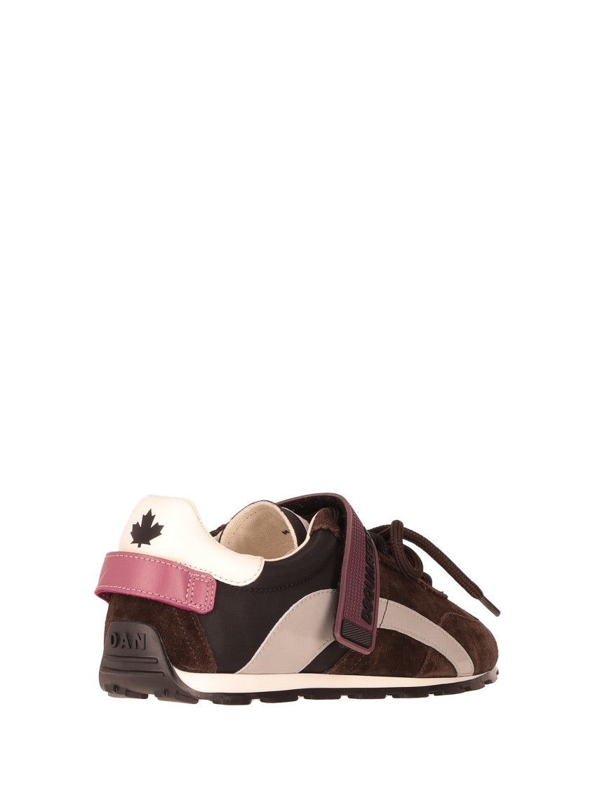Dark Brown Logo Sneakers 5