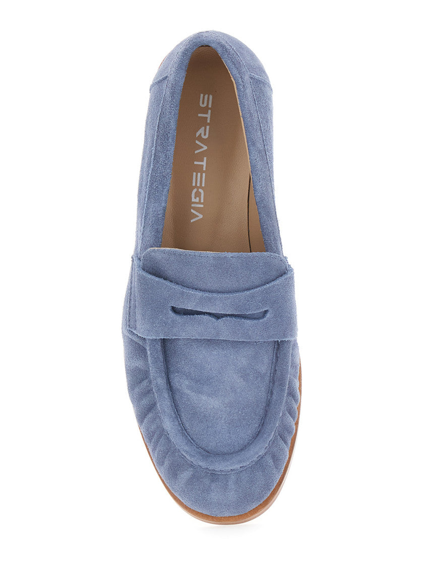 Blue Slip-on Loafers 4