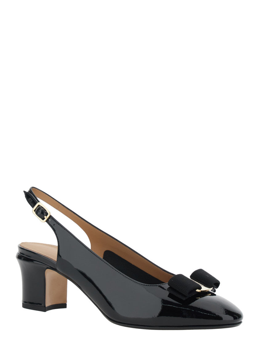 Black Leather Pumps 2