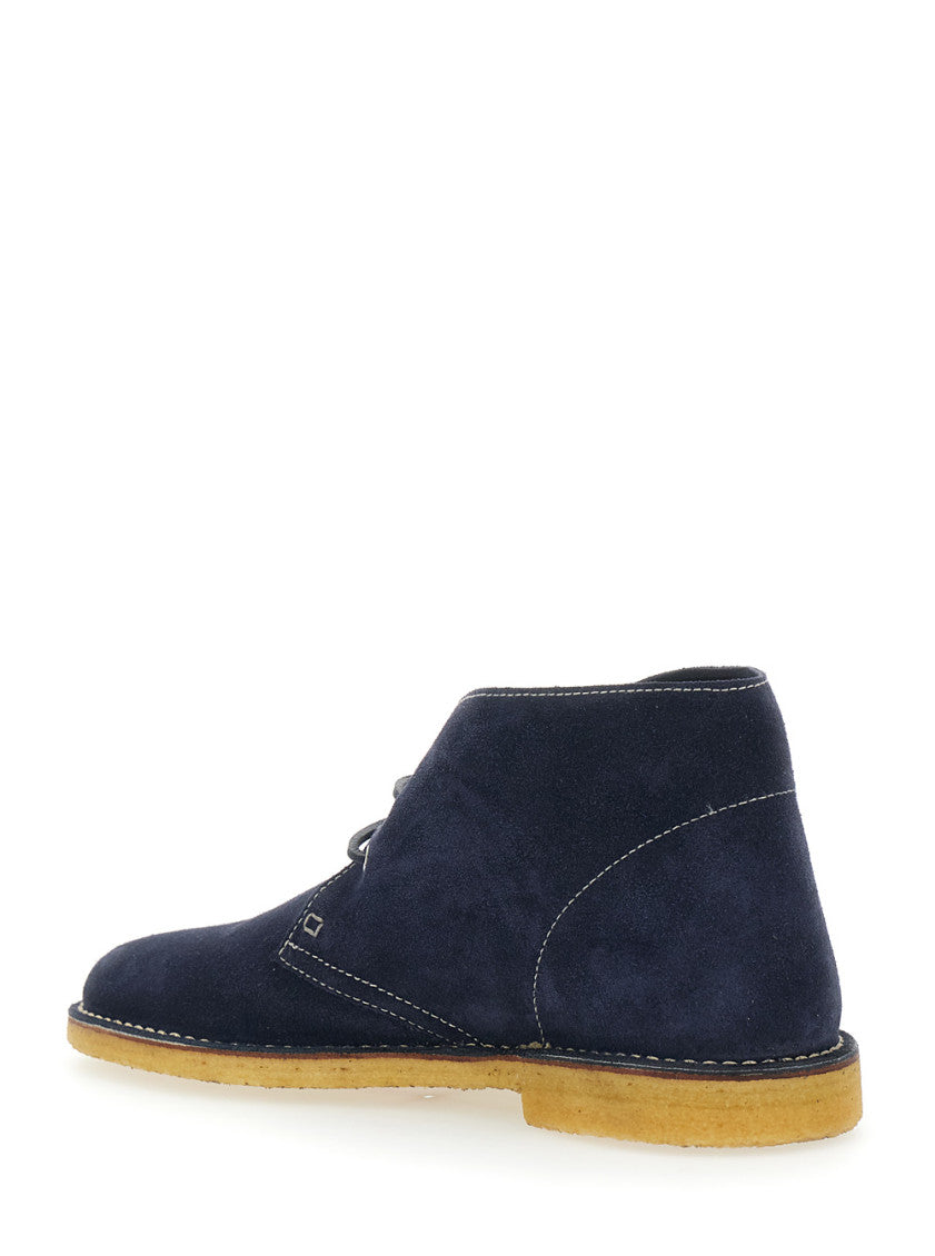 Blue Lace-Up Boots 3
