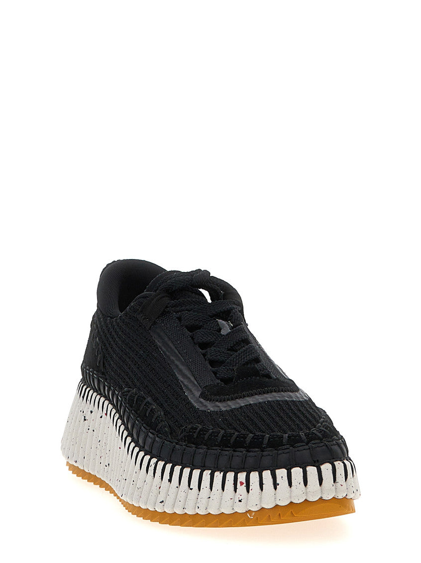 Black Lace Up Sneakers 2