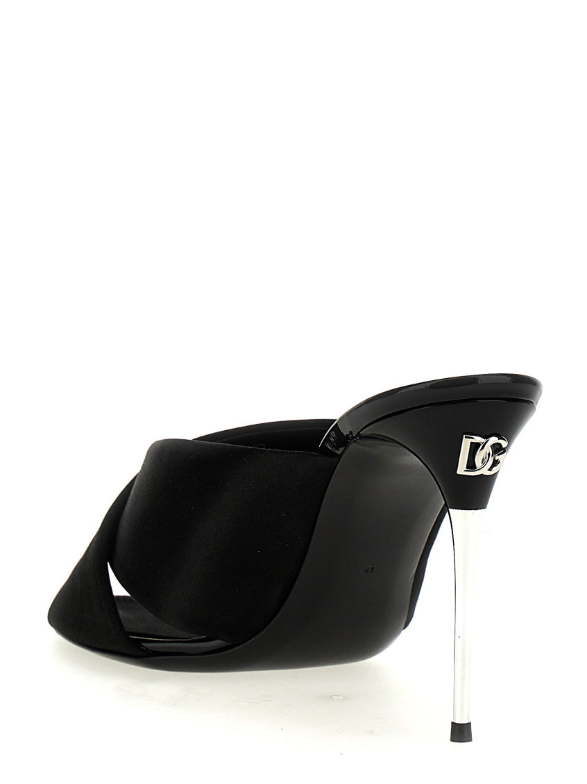 Black Slip on Heels 3
