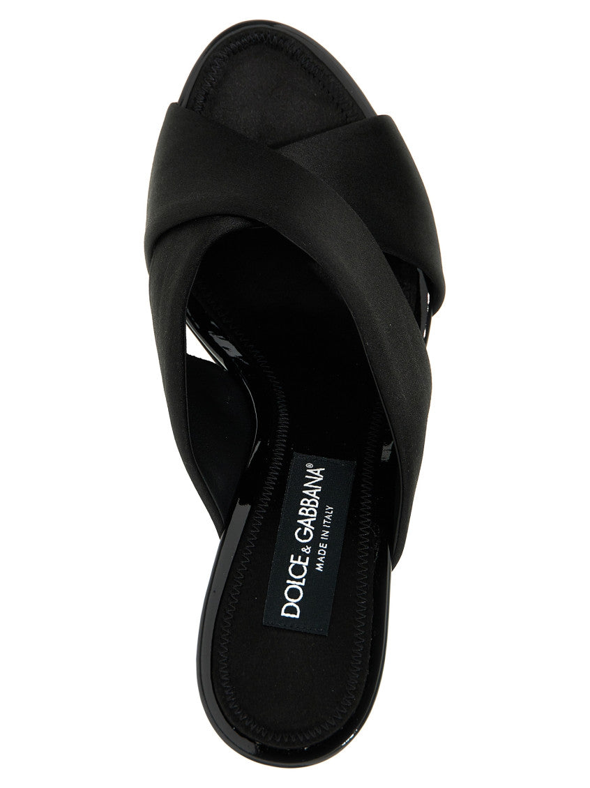 Black Slip on Heels 4