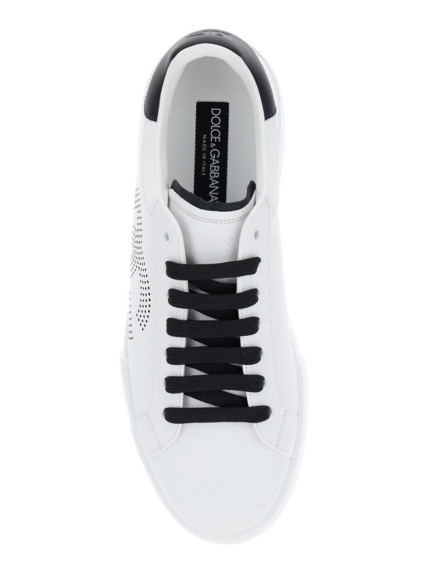 White Lace Up Sneakers 4