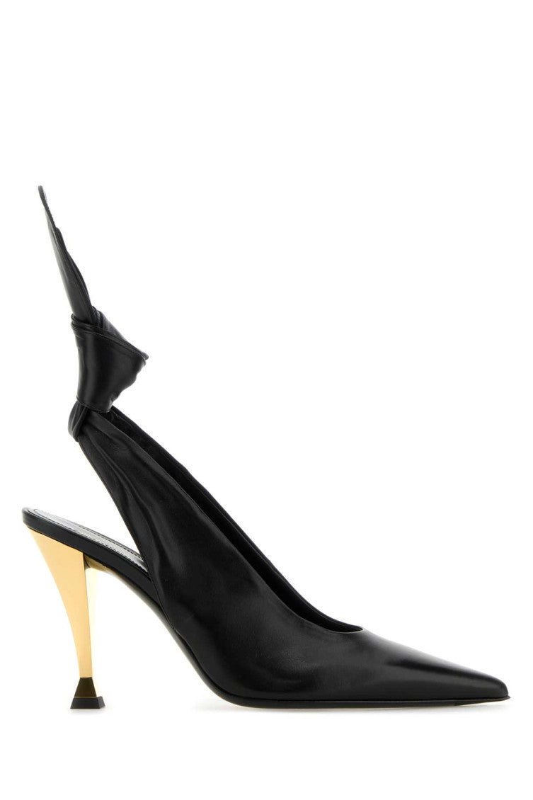 Black Slip On Pumps 1