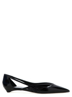 Black Cut Out Ballet Flats 1