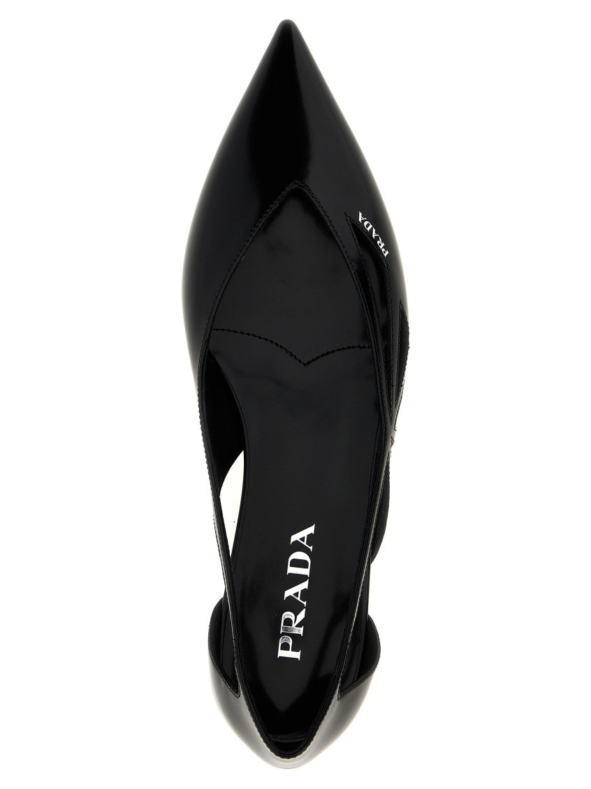 Black Cut Out Ballet Flats 4