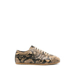 Beige Animal Print Sneakers 1