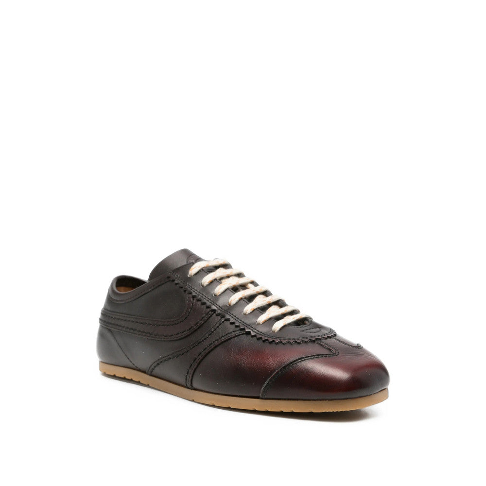 Brown Burnished Sneakers 2