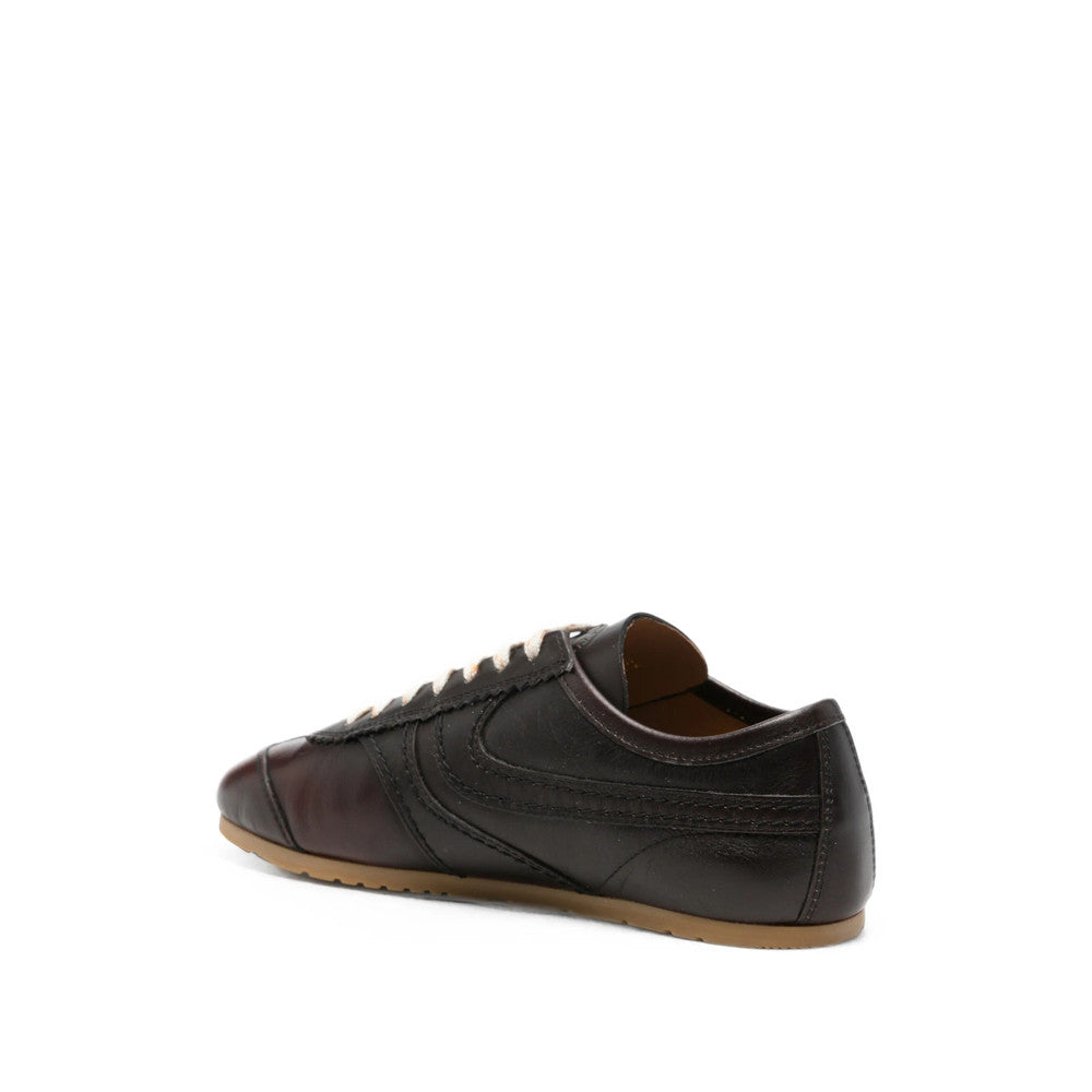 Brown Burnished Sneakers 3