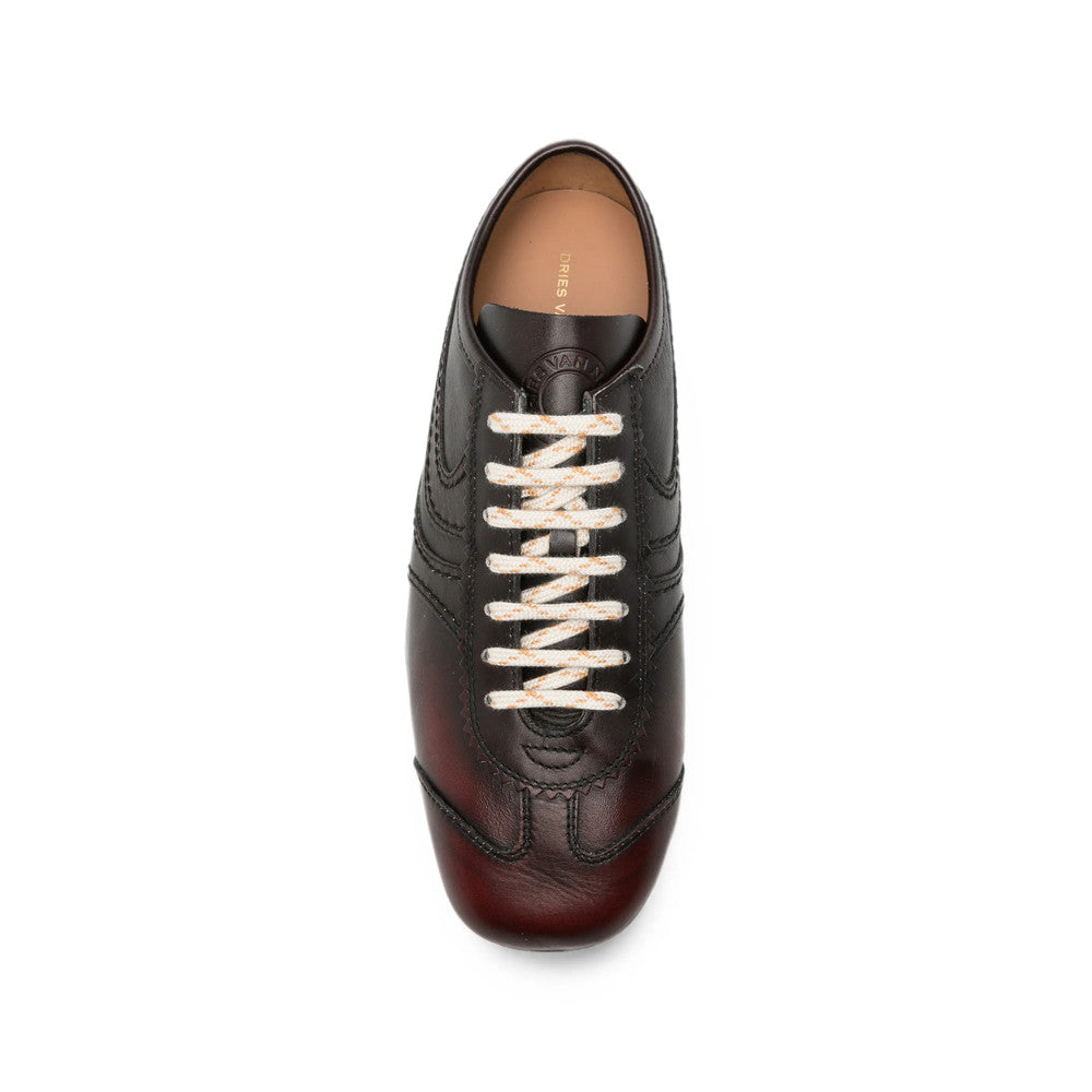 Brown Burnished Sneakers 4