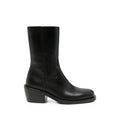 Black Solid Western-Style Boots 1