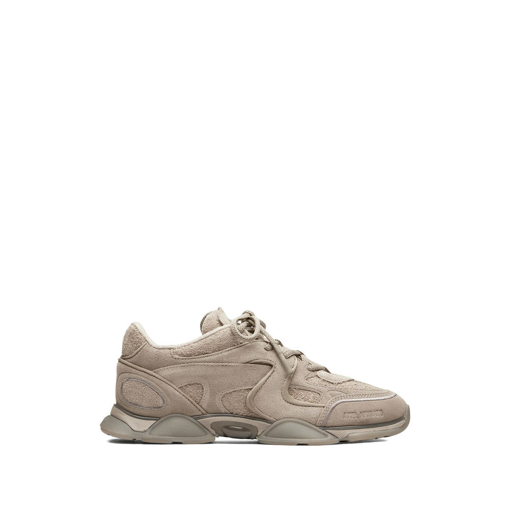 Beige Textured Eris Sneakers 1