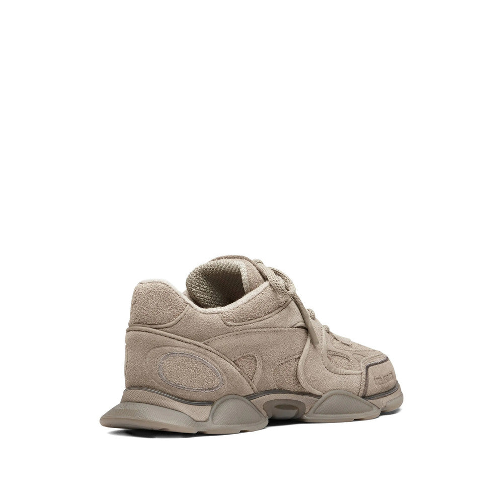 Beige Textured Eris Sneakers 4