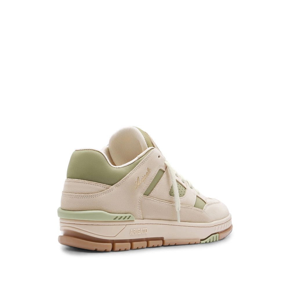 Beige Perforated Area Lo Sneakers 3
